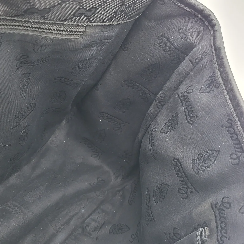 Gucci Imprime Black GG Supreme Canvas Crossbody Unisex Bag... Authentic w/COA...
